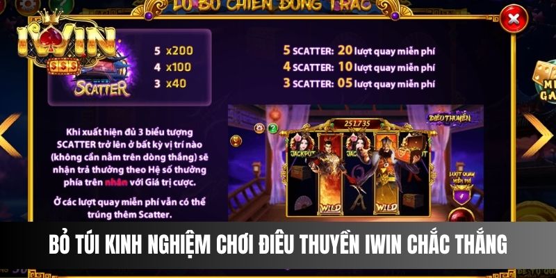 Bỏ túi kinh nghiệm chơi Điêu Thuyền IWIN chắc thắng
