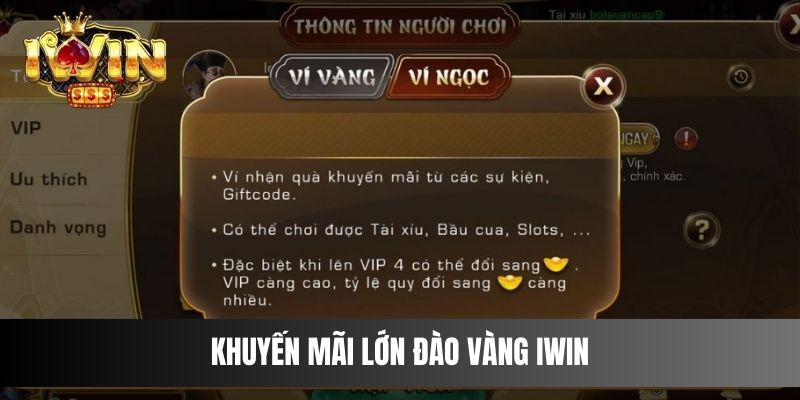 Khuyến mãi lớn Đào Vàng IWIN