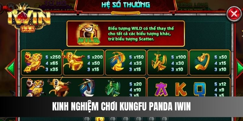 Kinh nghiệm chơi Kungfu Panda IWIN